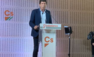 El líder de Ciudadanos en Andalucía, Juan Marín, ha anunciado la dimisión de todos sus cargos tras los resultados del 19-J.EFE/Fermín Cabanillas