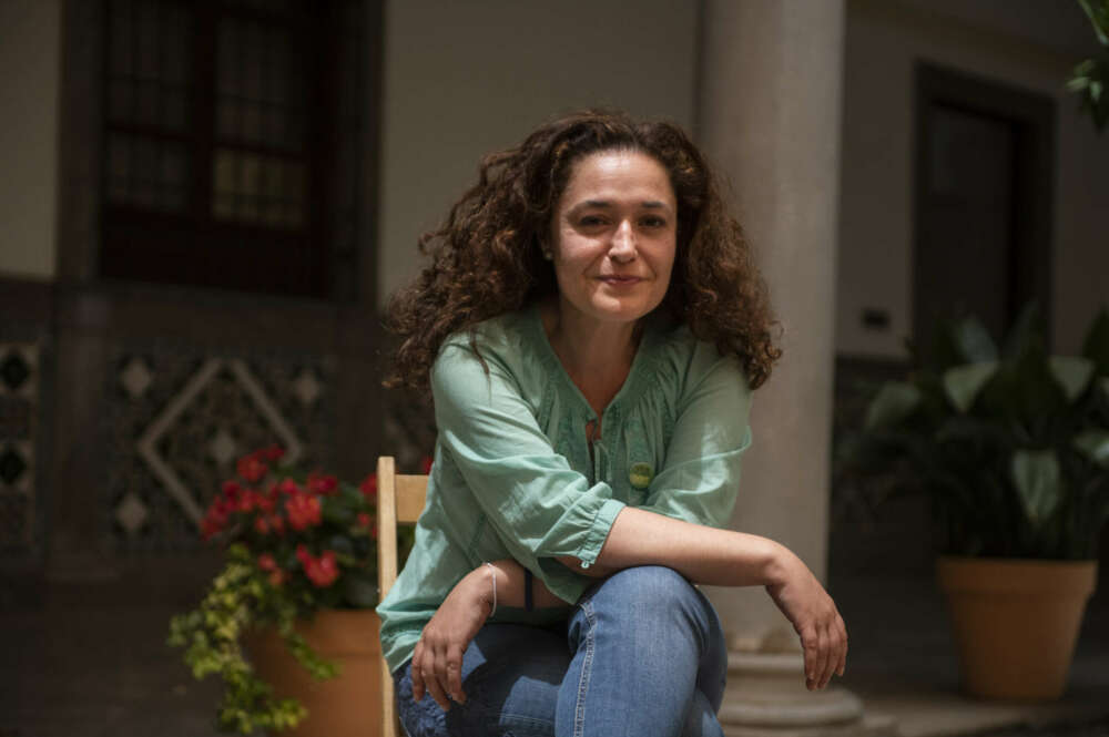 Inma Nieto, candidata de Por Andalucía. / ÁLVARO MINGUITO