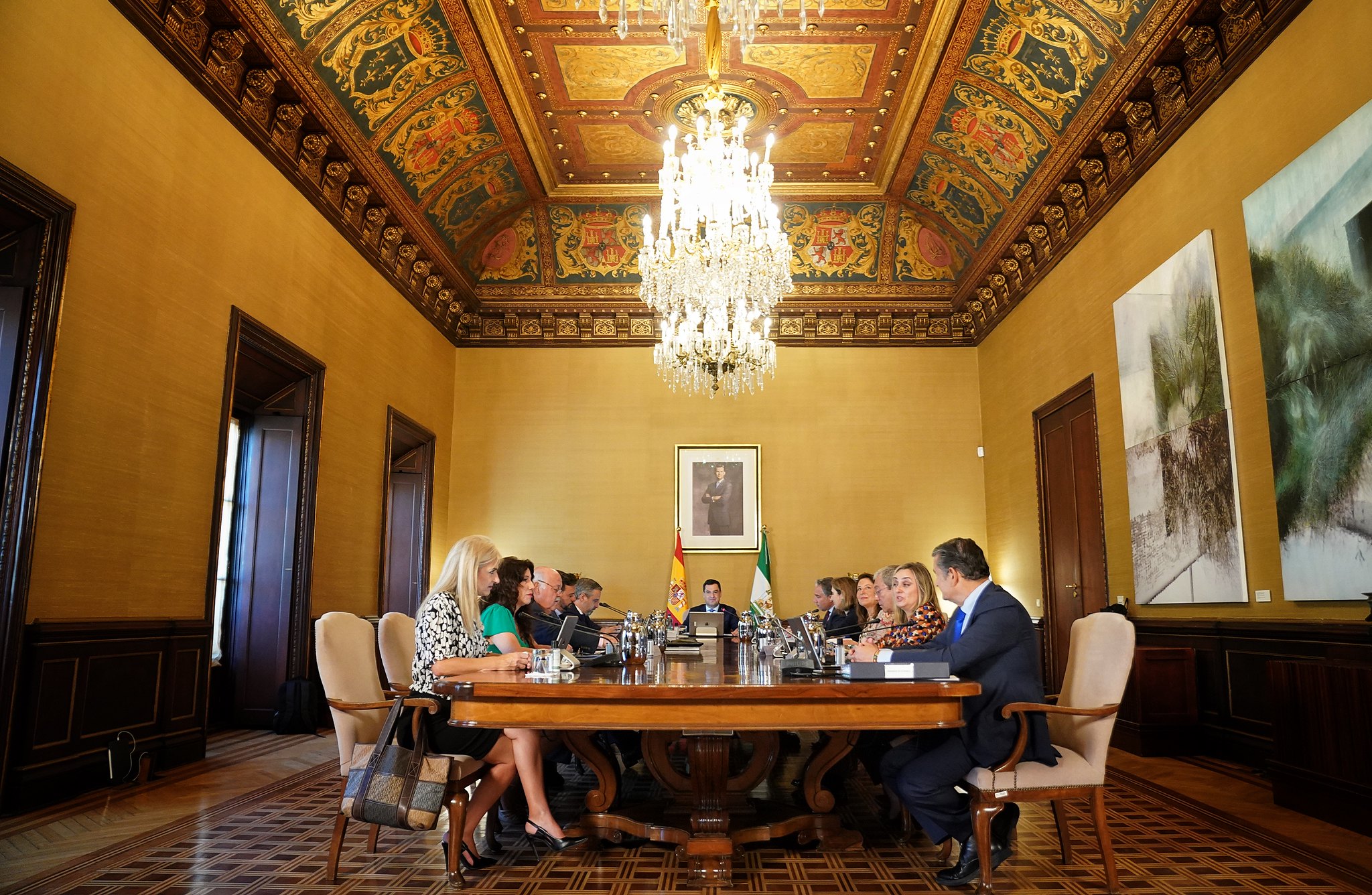 Reunión del Consejo de Gobierno, en el Palacio de San Telmo.