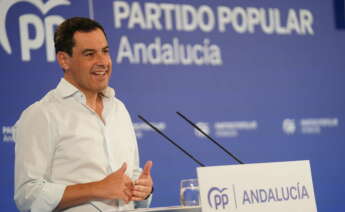 Juanma Moreno, ante la Junta Directiva Autonómica del PP andaluz, este martes.