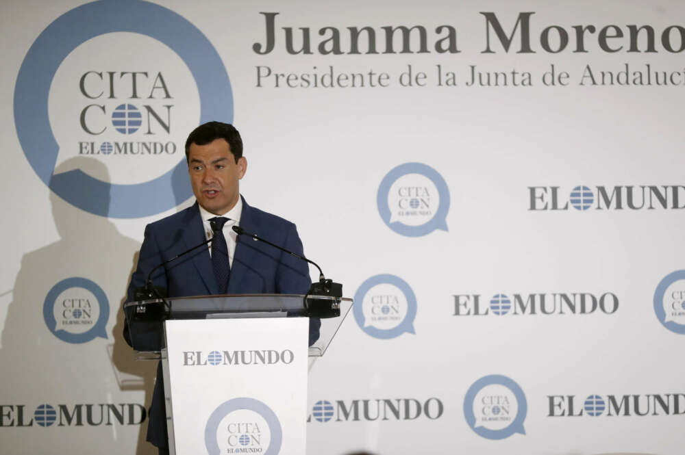 El presidente del PP de Andalucía, Juanma Moreno. EFE/ J.P. Gandul