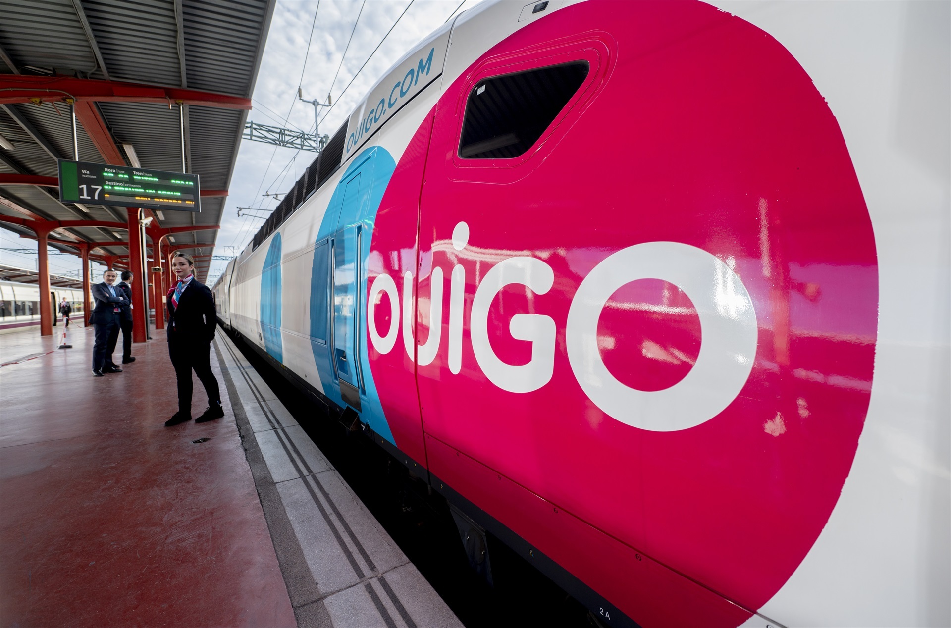 Inauguración de la línea de Ouigo entre Madrid, Albacete y Alicante, en la Estación de Madrid-Chamartín-Clara Campoamor.