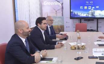 Responsables de Greening Group en Roma (Italia).
