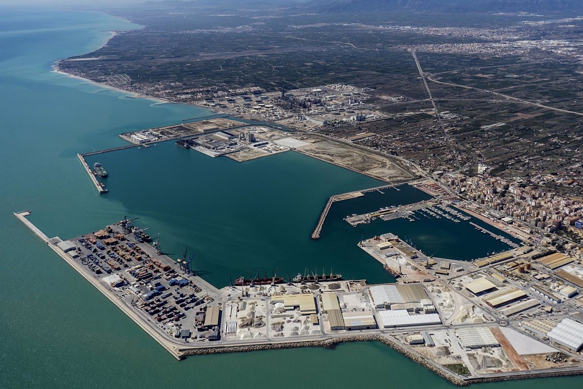 Imagen aérea del Puerto de Castellón.
