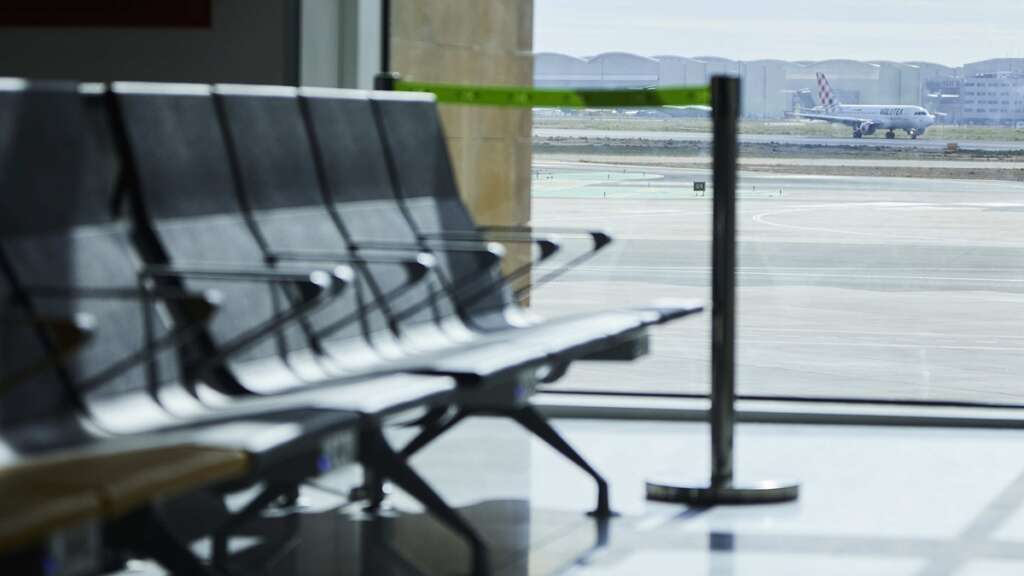 Detalle de la terminal durante la presentación de la remodelación y ampliación de Sevilla