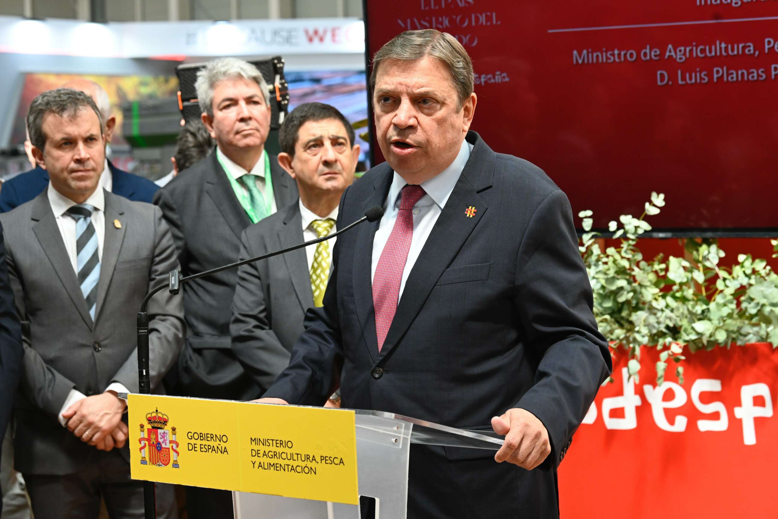 El ministro de Agricultura, Pesca y Alimentación, Luis Planas, durante su intervención en la inauguración de Expoliva.