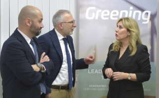 Responsables de Greening en Italia conversan con la consejera de Economía, Hacienda y Fondos Europeos de la Junta de Andalucía, Carolina España.