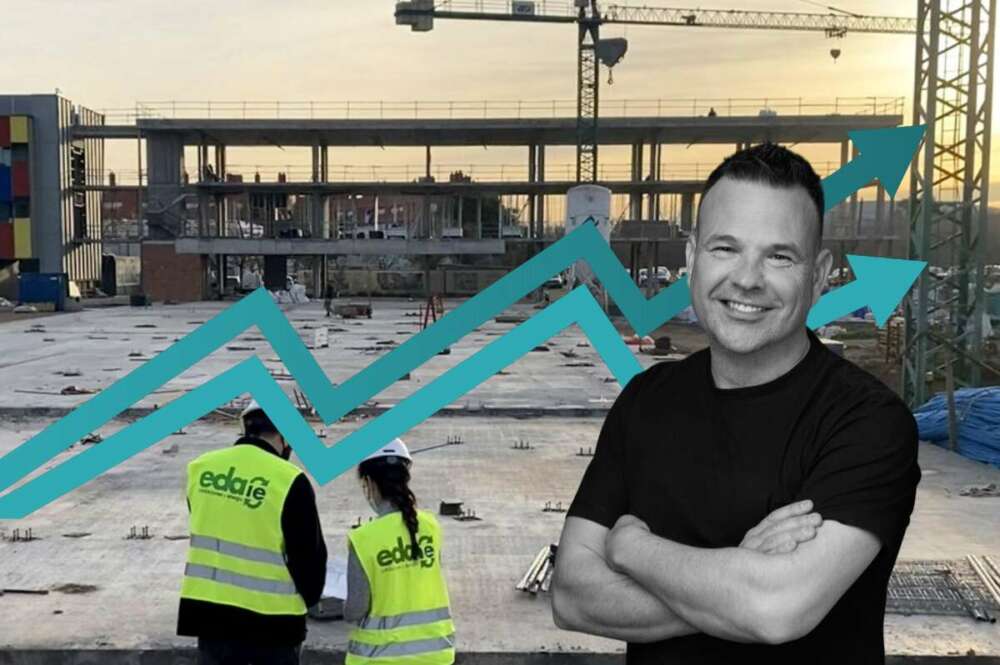 José Elías, presidente y accionista mayoritario de Ezentis, frente a unas obras de EDA Instalaciones y Energía, una sociedad recién adquirida.