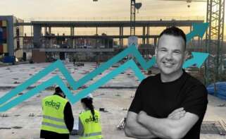José Elías, presidente y accionista mayoritario de Ezentis, frente a unas obras de EDA Instalaciones y Energía, una sociedad recién adquirida.
