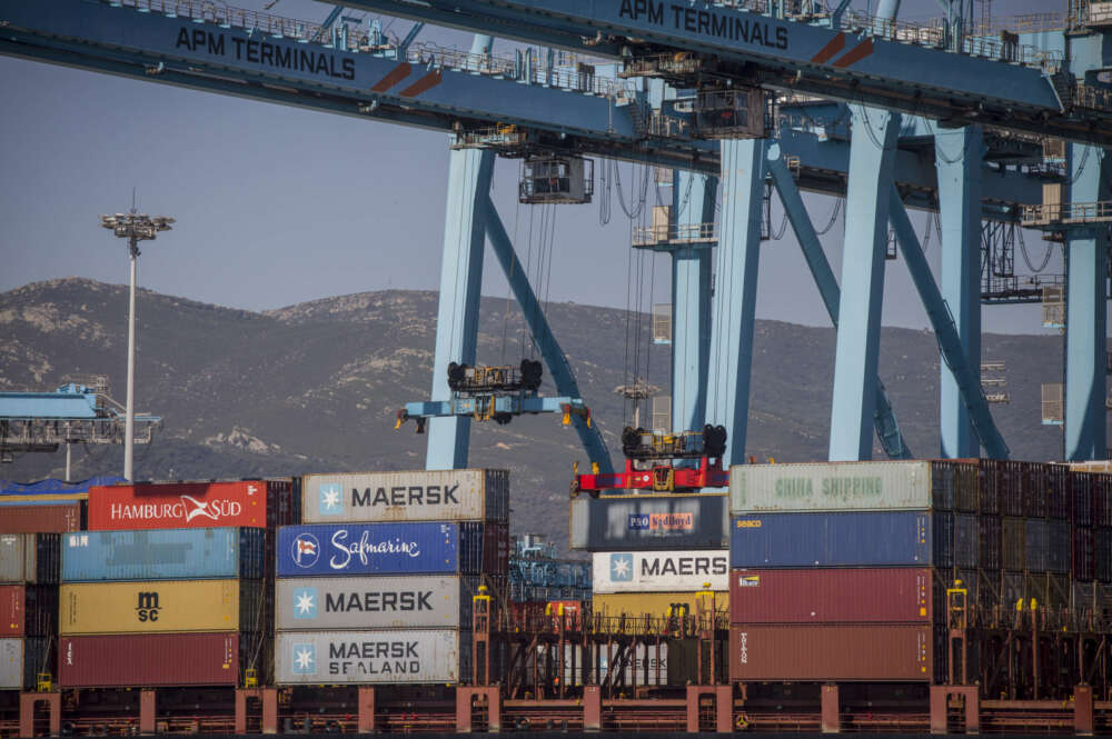 Terminal de contenedores del Puerto de Algeciras.