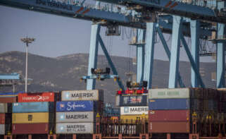 Terminal de contenedores del Puerto de Algeciras.