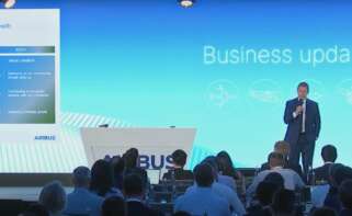 Guillaume Faury, CEO de Airbus, en la presentación de actualización del negocio a 18 de junio de 2025.