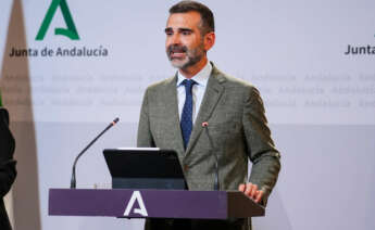 El consejero de Agricultura, Agua y Desarrollo Rural, Ramón Fernández-Pacheco comparece en la rueda de prensa posterior al Consejo de Gobierno.