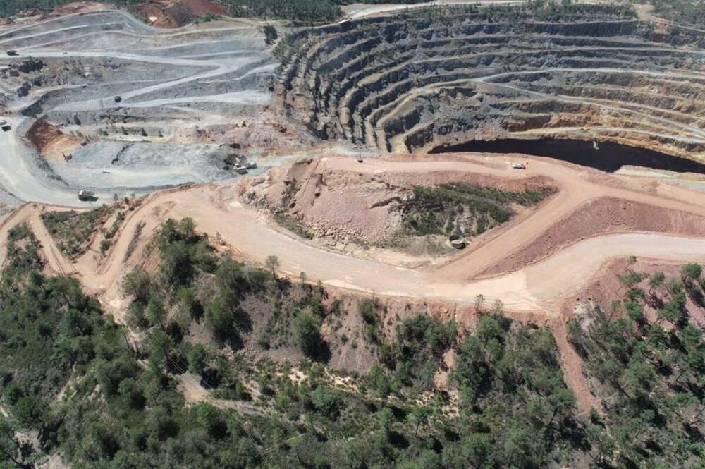 Yacimiento de San Dionisio, en la provincia de Huelva, donde Atalaya Mining está preparando su futura explotación.