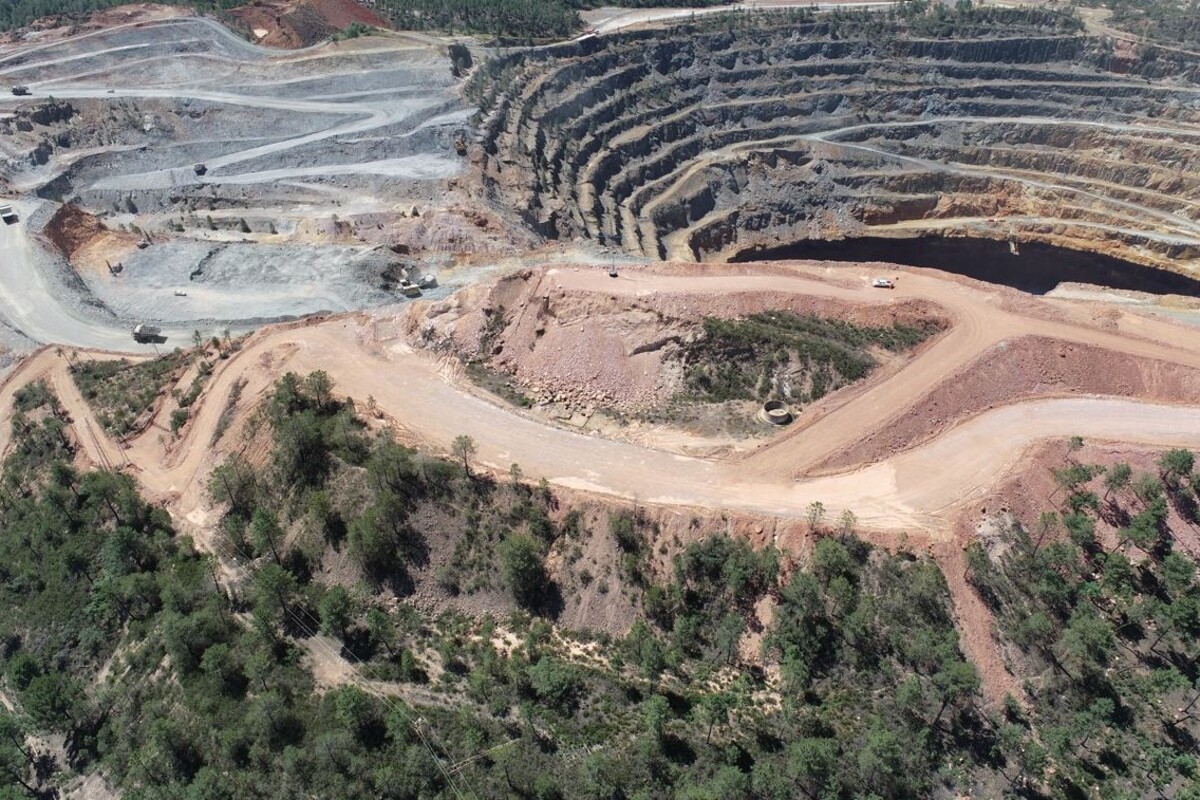 Yacimiento de San Dionisio, en la provincia de Huelva, donde Atalaya Mining está preparando su futura explotación.