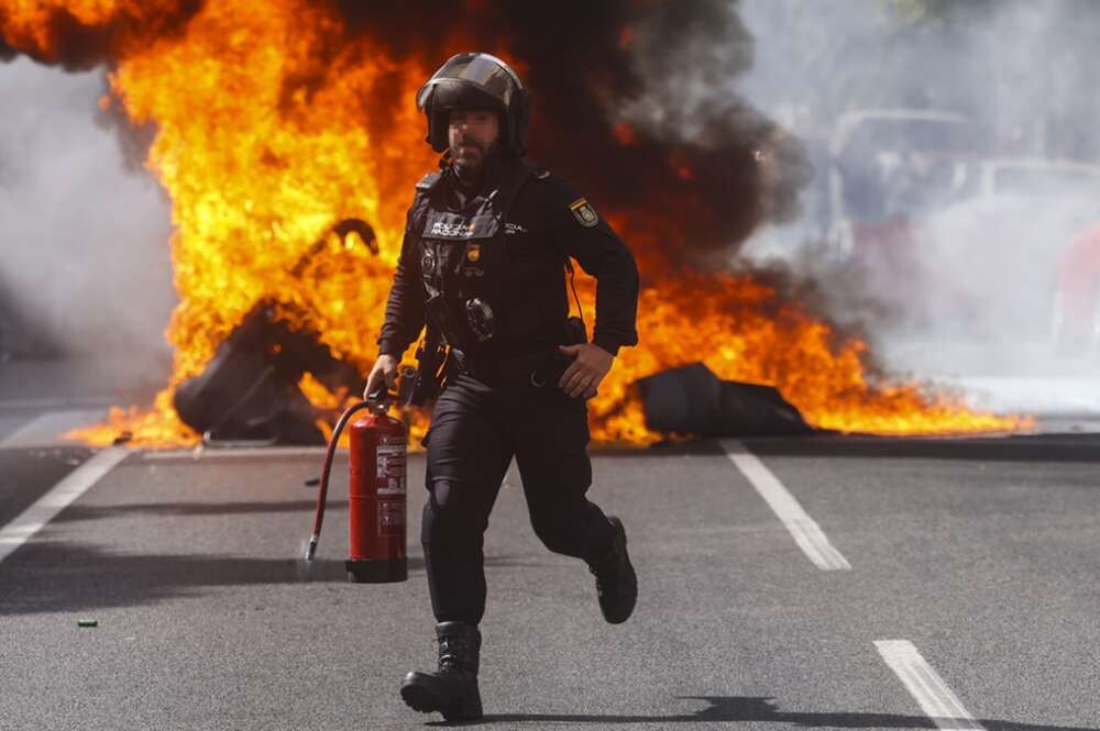 Las primeras horas de la primera jornada de huelga de los trabajadores del sector auxiliar del metal en la provincia de Cádiz
