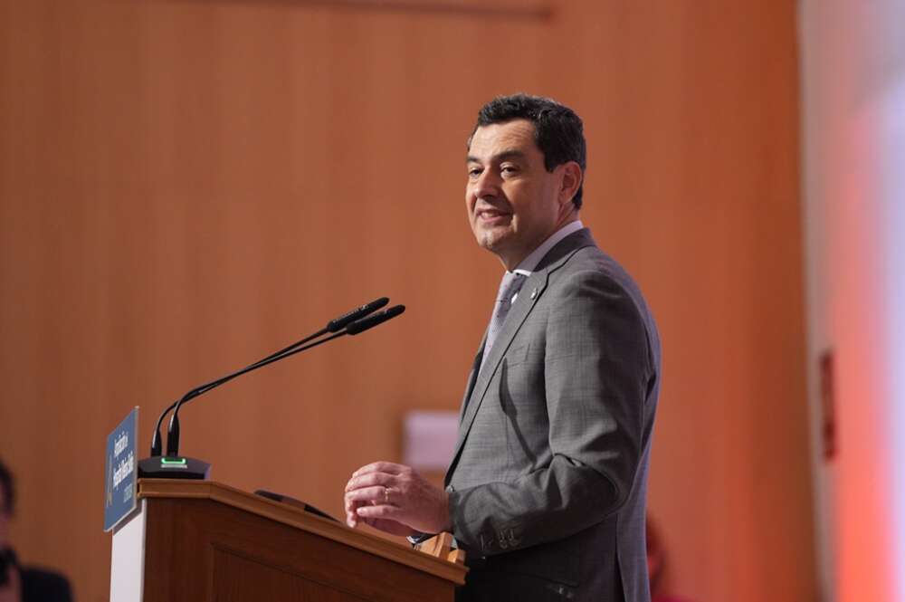 El presidente de la Junta de Andalucía, Juanma Moreno