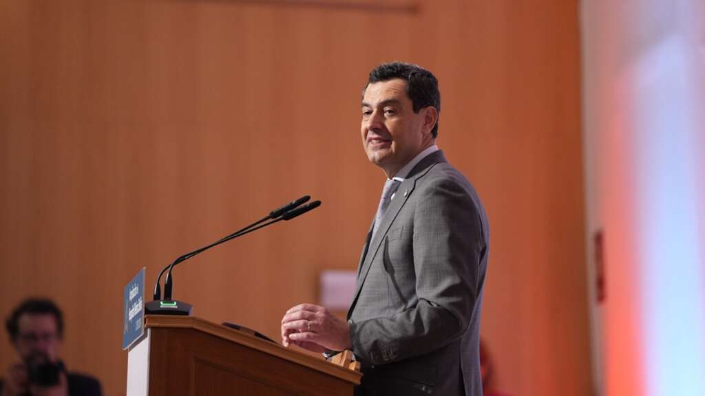 El presidente de la Junta de Andalucía, Juanma Moreno
