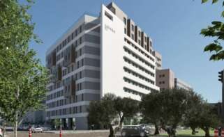 Proyección del futuro hotel de Panoram en Sevilla.