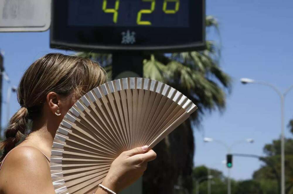 Imagen de archivo de una ola de calor en Andalucía. Foto: EFE archivo