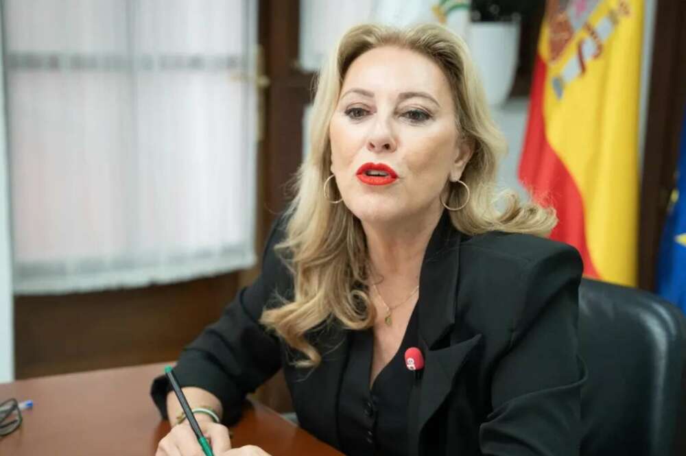 La consejera de Economía, Hacienda y Fondos Europeos y portavoz del Gobierno andaluz, Carolina España, durante la entrevista con Europa Press - MARÍA JOSÉ LÓPEZ-EUROPA PRESS | Europa Press