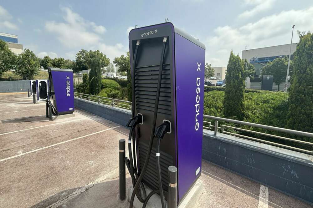 Punto de recarga de Endesa para coches electrificados.