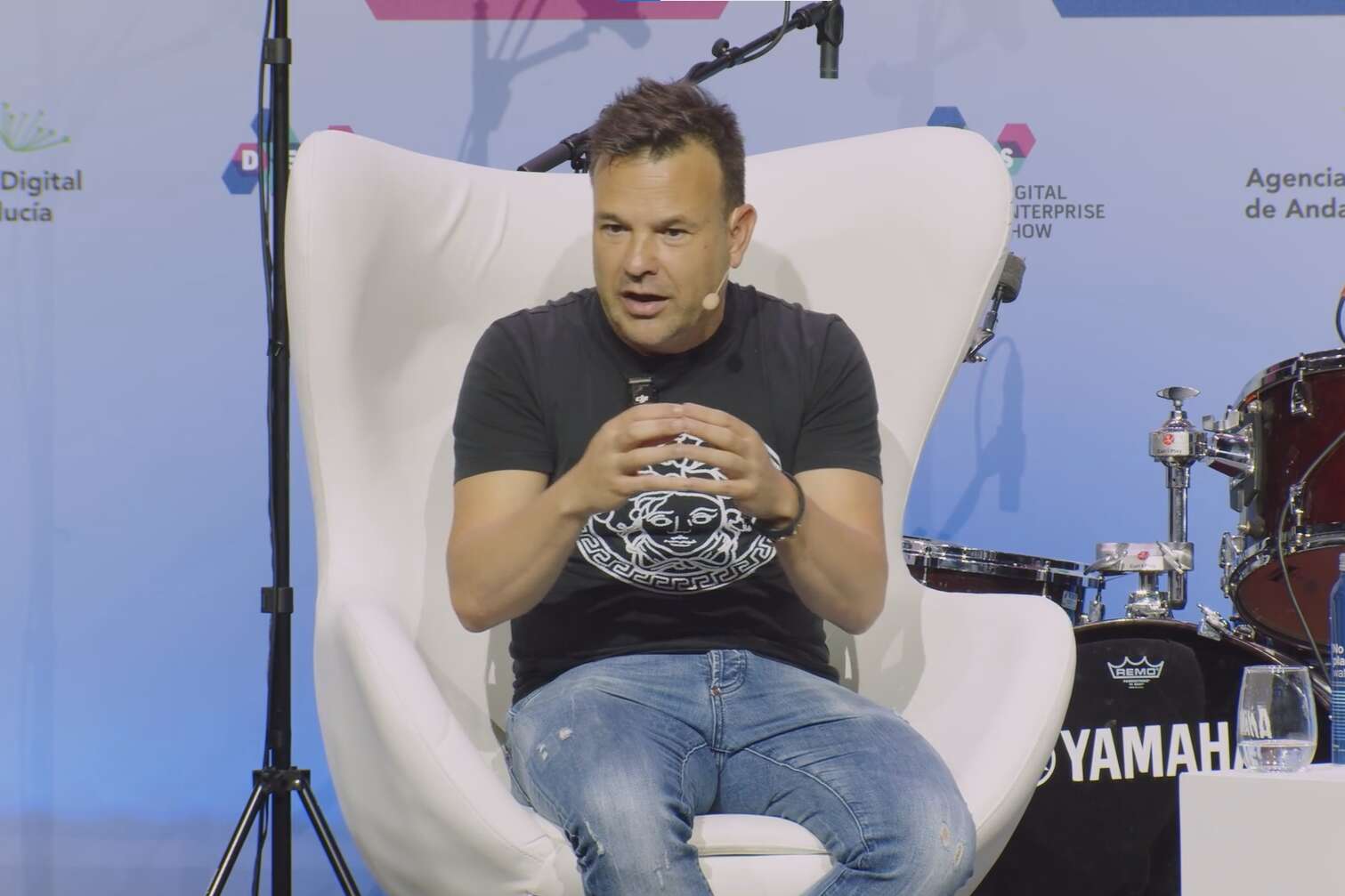 José Elías, propietario de Audax Renovables, en el Digital Enterprise Show de Málaga.