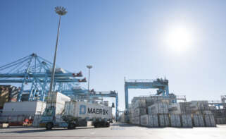 Terminal de Maersk en Algeciras.