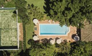 Villa Los Llanos desde vista aérea.