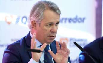 El secretario general de la Asociación Valenciana de Empresarios, Diego Lorente, durante el encuentro de #Quiero Corredor en Sevilla.