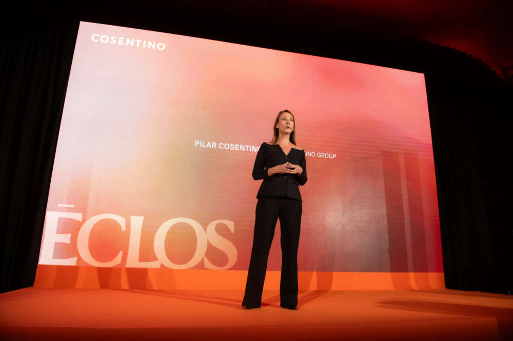 Pilar Cosentino, CEO de Cosentino, durante la presentación del nuevo producto en Madrid.