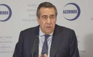 Bernardo Velázquez, CEO de Acerinox, durante la presentación de los resultados del tercer trimestre de 2025.
