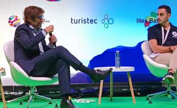 Borja Sáenz, director de desarrollo de negocios para soluciones ambientales de Veolia, durante el Tourism Innovation Summit.