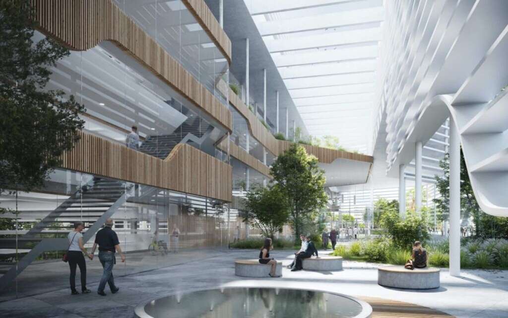 Proyecto del interior del nuevo hospital de Málaga