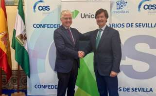 Unicaja firma un convenio con la Confederación Empresarial de Sevilla (CES)