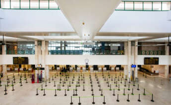 Interior del aeropuerto de Jerez de la Frontera (Cádiz).
