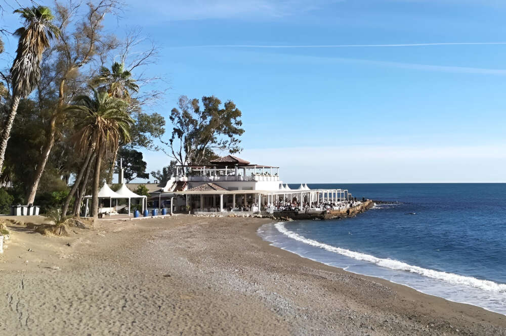 El balneario y restaurante de los Baños del Carmen, en Málaga.