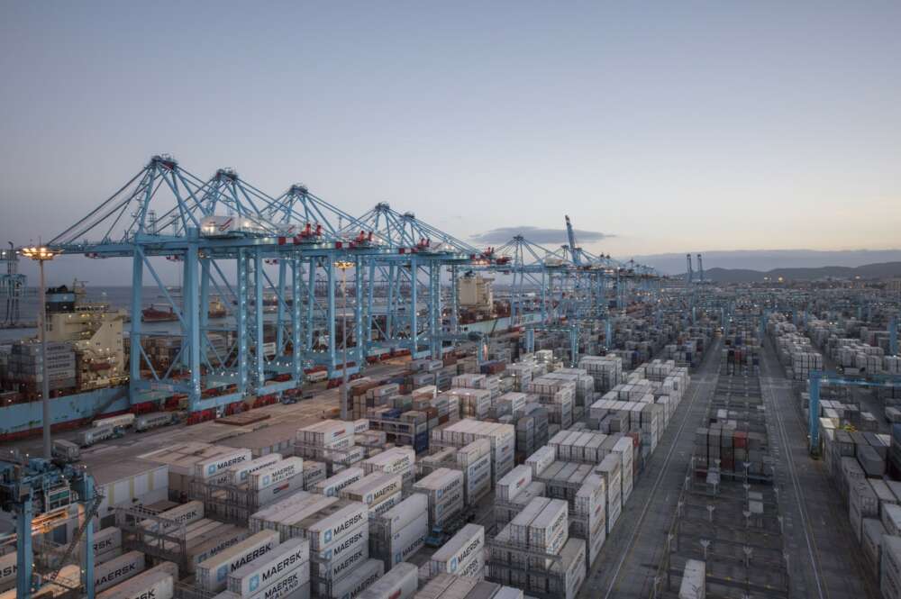 Terminal de Maersk en Algeciras.