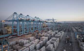 Terminal de Maersk en Algeciras.
