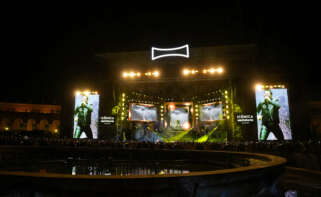 El artista Chayanne durante su concierto en el Icónica Santalucía Fest.