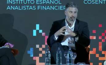 Julian Edwards, director financiero de Cosentino, durante su intervención en el Congreso de la APD para directores financieros empresariales.