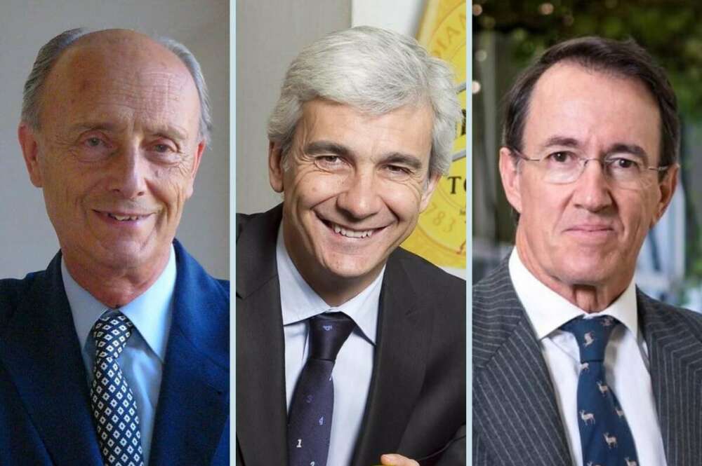 Luis Vañó, Ignacio Silva y Mauricio González-Gordon, presidentes de Castillo de Canena, Deoleo y González Byass, empresas que destacan en el Atlas de la Empresa Comprometida de Andalucía.