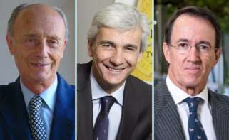 Luis Vañó, Ignacio Silva y Mauricio González-Gordon, presidentes de Castillo de Canena, Deoleo y González Byass, empresas que destacan en el Atlas de la Empresa Comprometida de Andalucía.