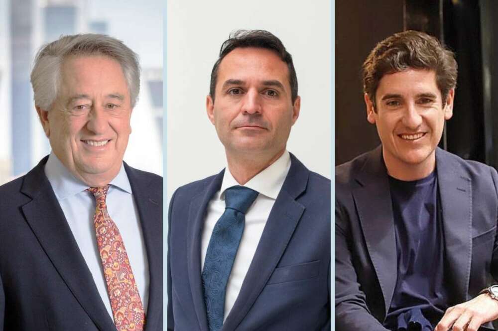 Javier Targhetta, Jesús Moreno y Pablo López, presidentes de Atlantic Copper, Educa Edtech y Silbon, respectivamente.