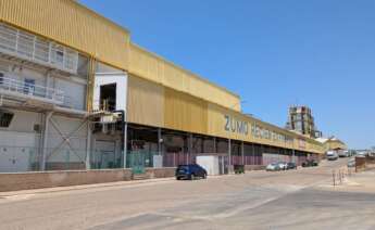 Vista de la fábrica de Zumosol en Palma del Río