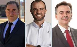 Fabio Gómez-Estern, rector de la Universidad Loyola; junto a Alejandro Costa y Pedro Marín, presidentes de Exxita e Inerco.