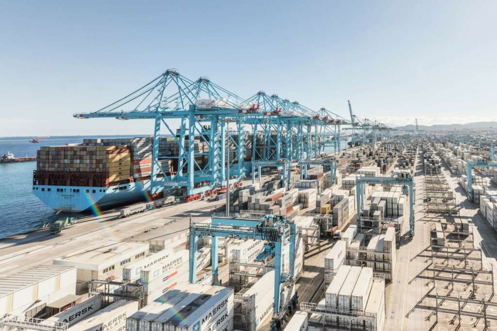 Terminal de Maersk en el Puerto de Algeciras.