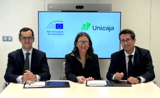 Unicaja y el BEI acuerdo