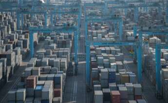 Terminal de Maersk en el Puerto de Algeciras.