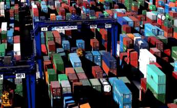 Contenedores en la terminal de Total Terminal International en el Puerto de Algeciras.